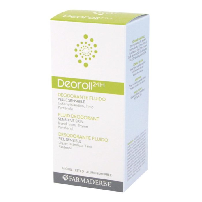 Farmaderbe Deoroll Deodorante Fluido per pelle sensibile 50 ml