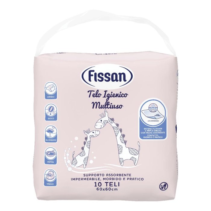 Fissan Teli Igiene 60x60 Cm 10 Pezzi