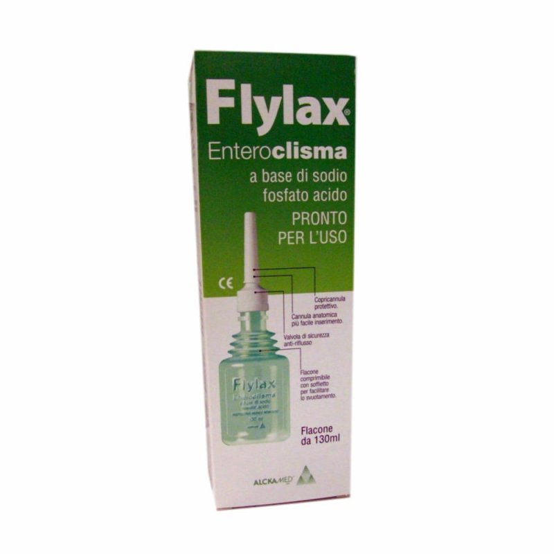 Flylax enteroclisma 130 ml soluzione evacuante pronta all'uso Flylax enteroclisma 130 ml soluzione evacuante pronta all'uso
