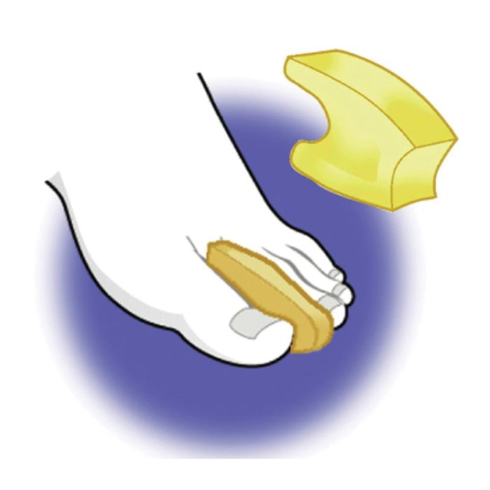 Podospecial Infradito in Gel Separa Dita per Piedi Taglia L XL Confezione da 4 Pezzi