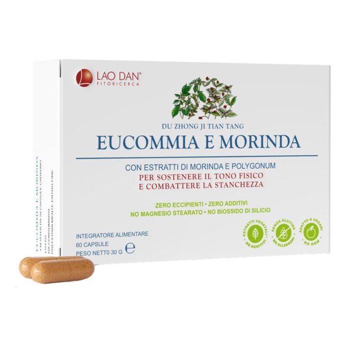 Eucommia Morinda Integratore Naturare 60 Compresse | Integratore Alimentare a Base di Eucommia e Morinda per Benessere di Ossa e Articolazioni