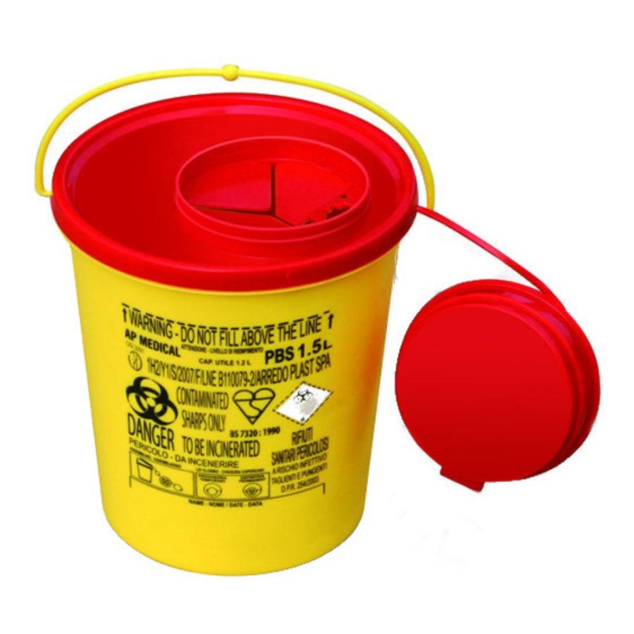 Safety Contenitore Raccolta Aghi Usati 1 Pezzo