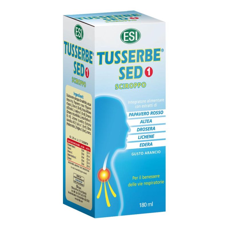 Esi  Benessere Respiratorio Tusserbe Sed Sciroppo Sedativo 180 ml