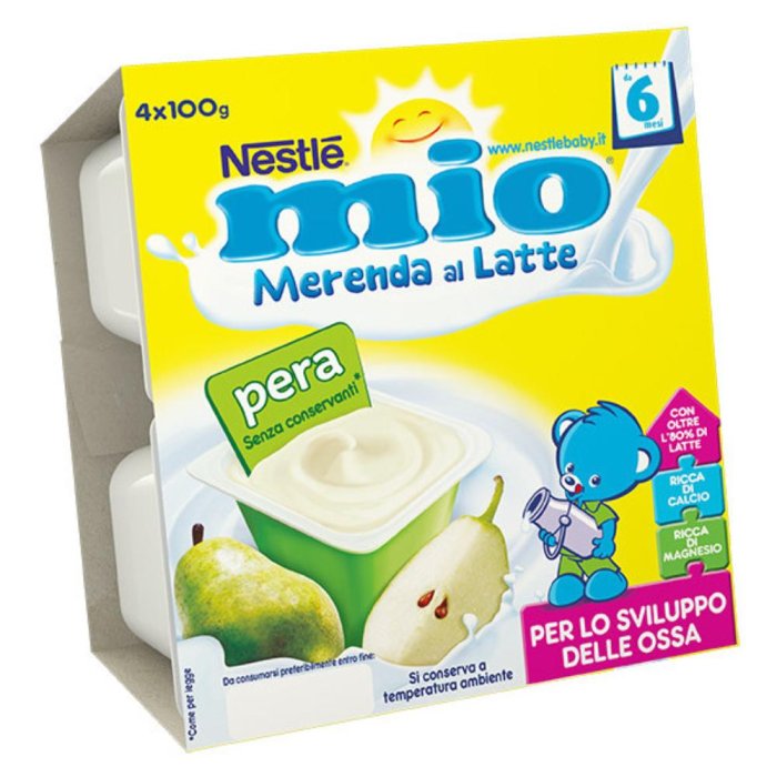Mio Merenda Pera 4 x 100 g omogeneizzato frutta per bambini