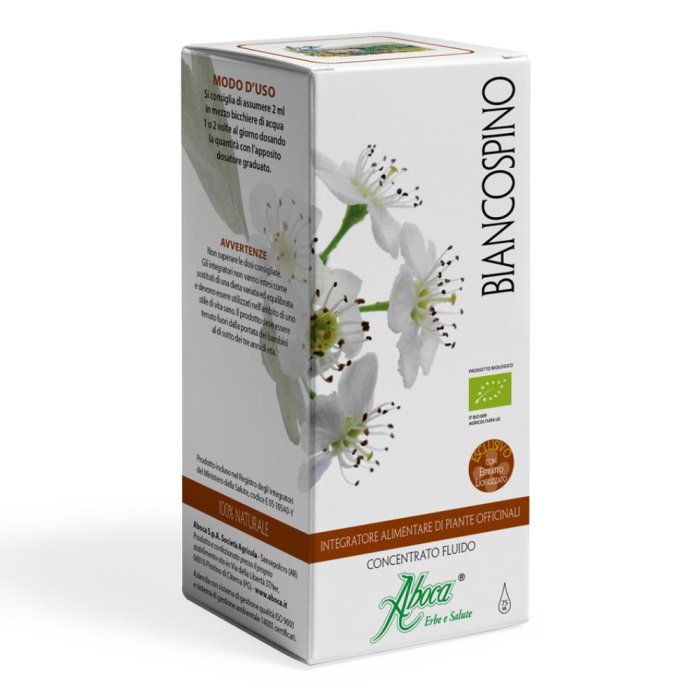Aboca Biancospino Concentrato Fluido Integratore Monoconcentrato in Gocce Metabolismo e Salute Cardiovascolare 75ml
