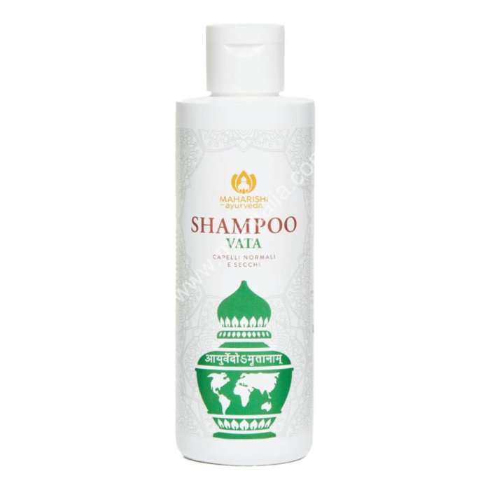 Shampoo Vata Amrita 200 ml – Shampoo Ayurvedico Riequilibrante per Capelli Secchi e Delicati, Specifico per Dosha Vata