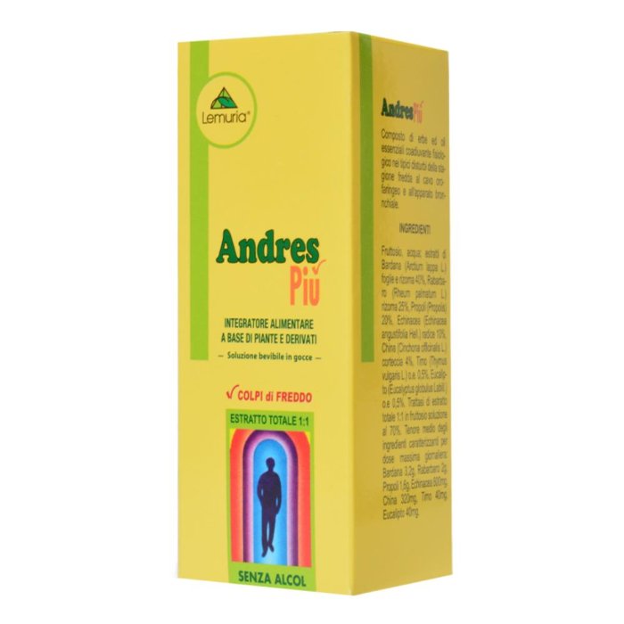 Andres Piu 30 ml gocce fitoterapiche toniche