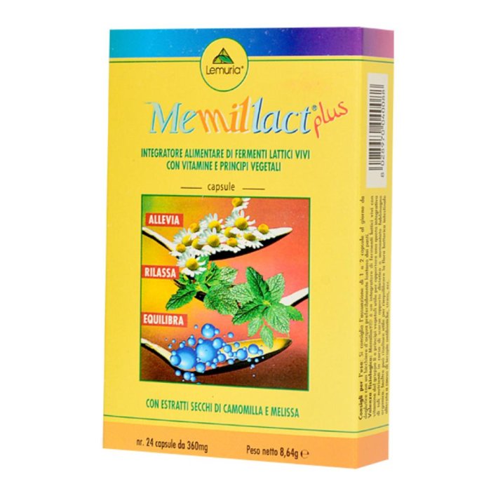 Memilact 24 capsule Lemuria - integratore per memoria e funzioni cognitive