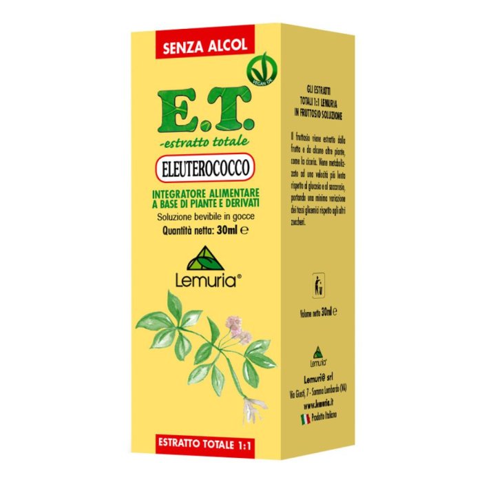 Lemuria Eleuterococco Estratto Titolato 30 Ml