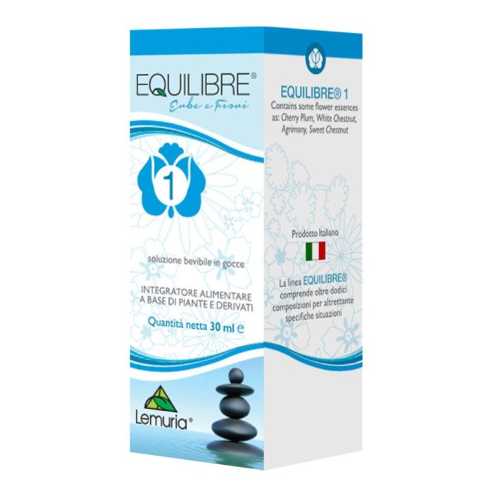 Equilibre 1 Gocce 30 ml Integratore Naturale in Gocce per il Benessere Generale