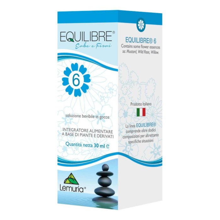 Lemuria Equilibre N6 Gocce Integratore Naturale per Equilibrio Psicofisico