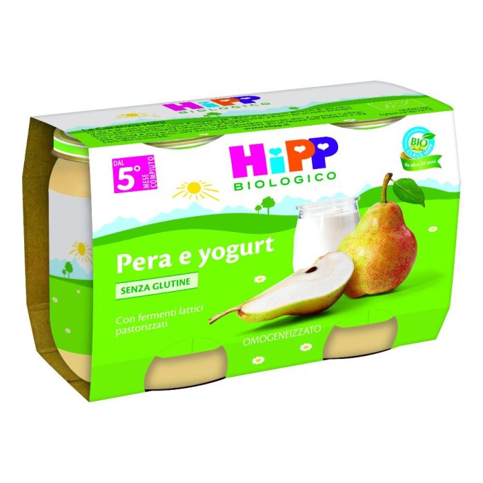HiPP Bio Omogeneizzato Pera Yogurt 125 g 2 Pezzi