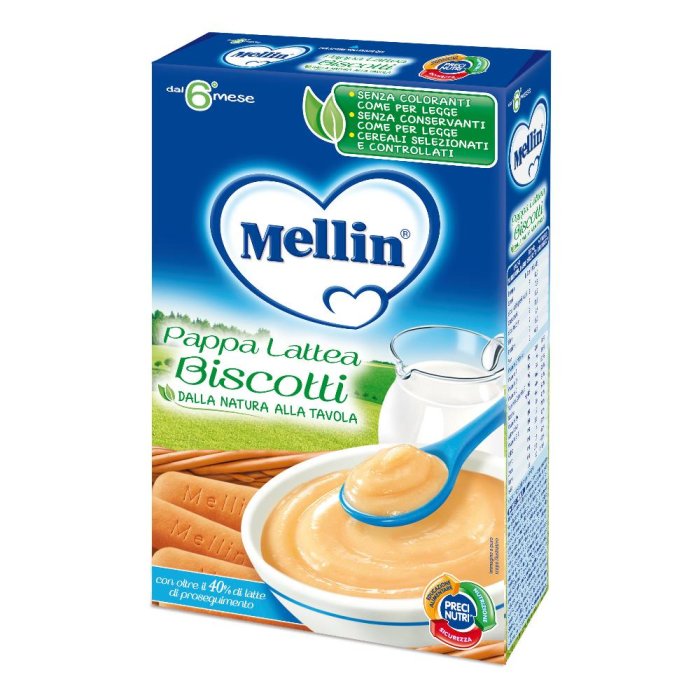 Mellin Pappa Lattea Biscotto 250 g pappa lattea per lo svezzamento