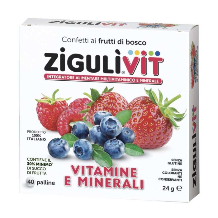 Falqui Zigulìvit Frutti Di Bosco Caramelle 24 g