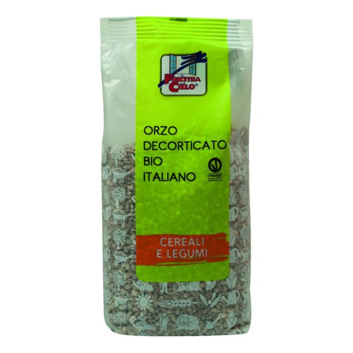   Orzo decorticato biologico 500 g - cereali in chicchi naturali