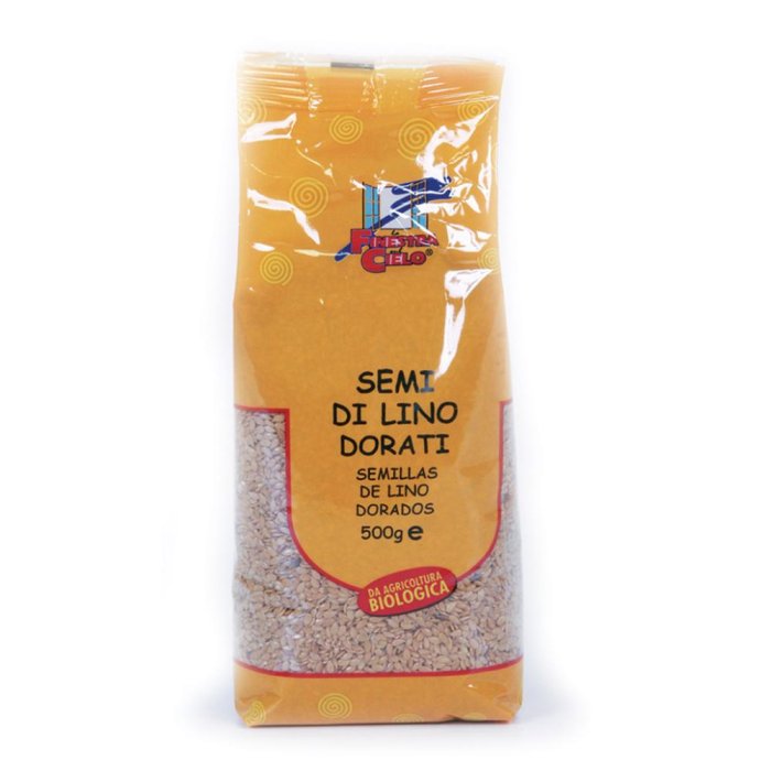 La Finestra Sul Cielo Semi di Lino Dorati BIO Ricci di Omega 3 500g