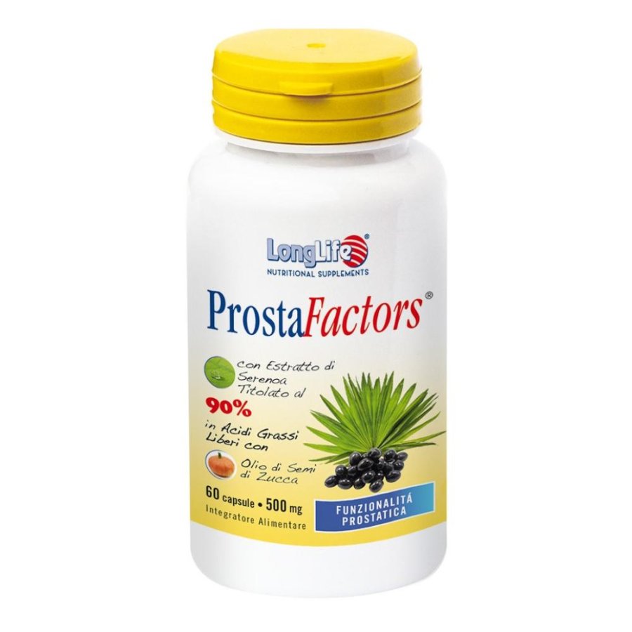 Longlife ProstaFactors Integratore Alimentare 60 Capsule Longlife ProstaFactors Integratore Alimentare 60 Capsule