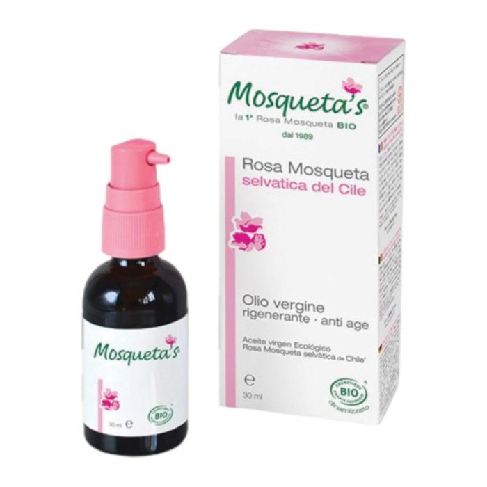 Olio di rosa mosqueta bio 30 ml - olio viso rigenerante Mosquetas