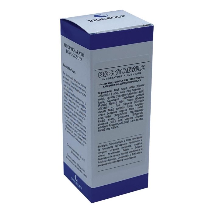 Biophyt Metallo Soluzione 50 ml essenza fitoterapica elemento metallo