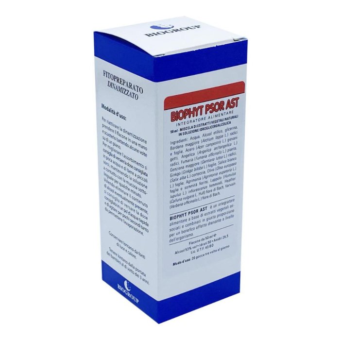 Biophyt Psor Ast gocce 50 ml - integratore drenante per depurazione e benessere della pelle