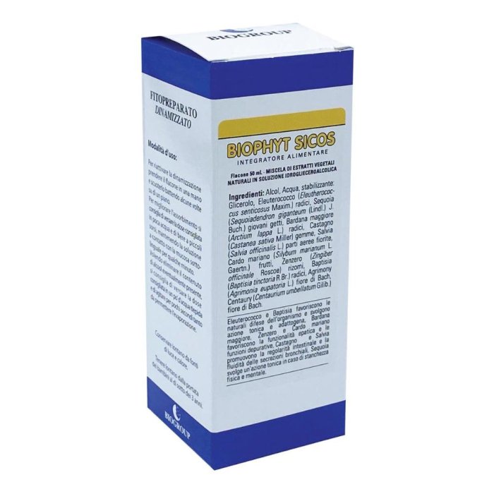 Biophyt Sicos Soluzione 50 ml essenza fitoterapica riequilibrante