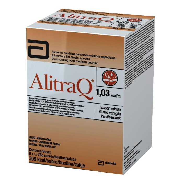 Alitraq Vaniglia 6 bustine 76 g integratore nutrizionale completo