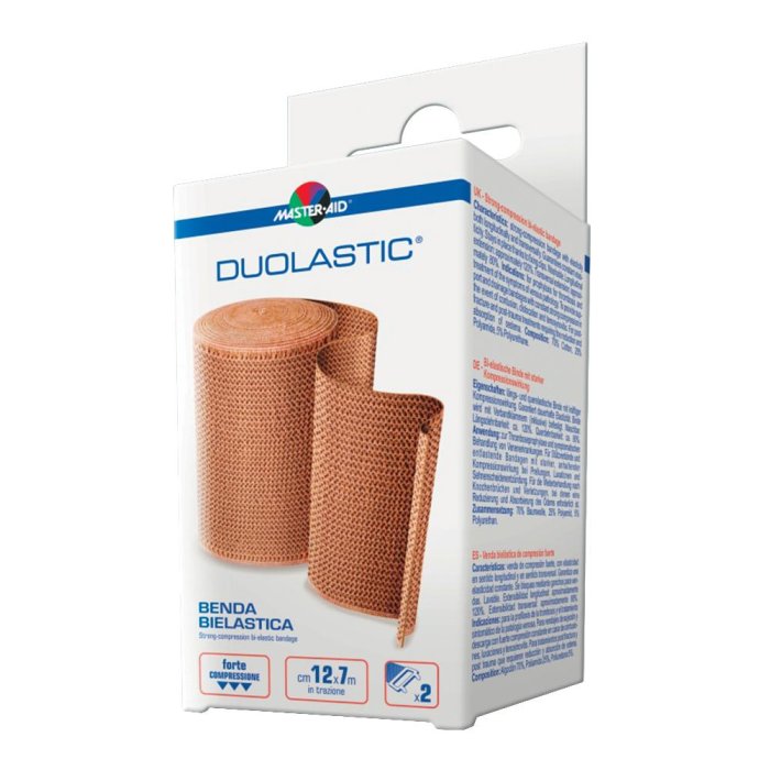 Master Aid Duolastic Benda Bielastica non Adesiva Misura 12 cm x 7 m 1 Pezzo