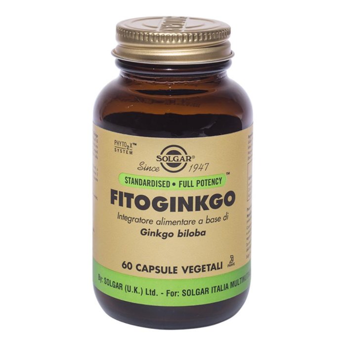 Solgar Fitoginkgo Integratore Alimentare 60 Capsule Vegetali
