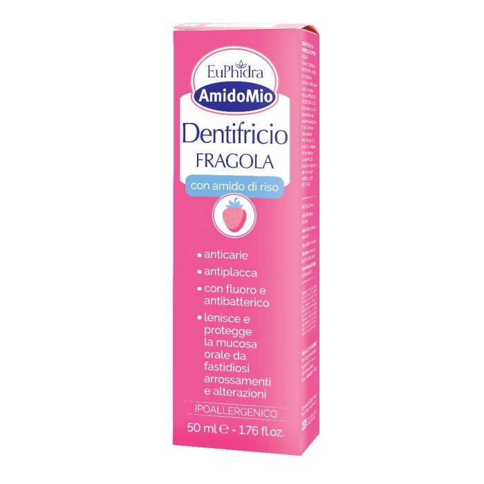 Zeta Farmaceutici Euphidra Amidomio Dentifricio Fragola 50 Ml