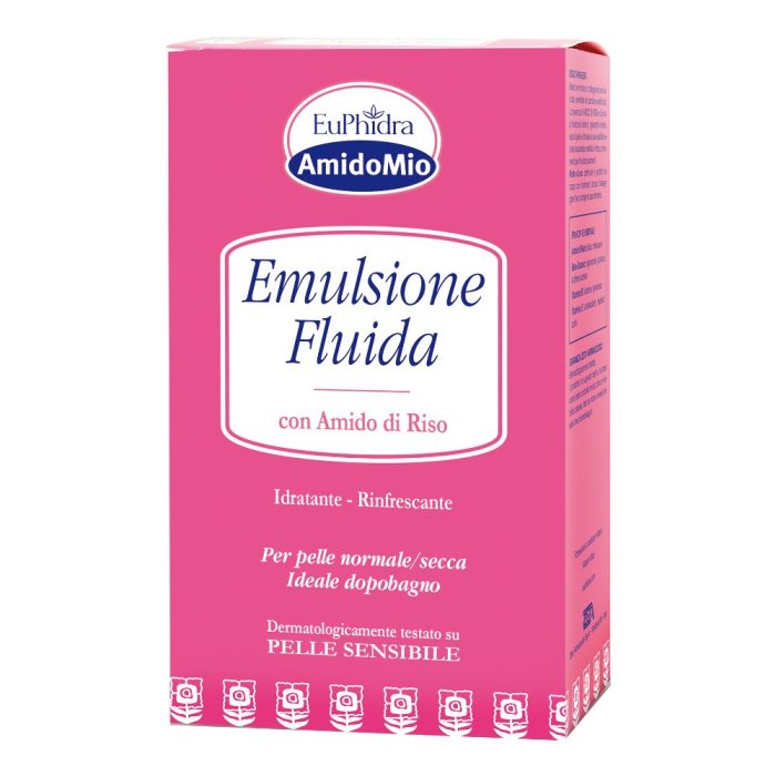 EuPhidra  AmidoMio Emulsione Fluida Idratante Pelli Sensibili 200 ml