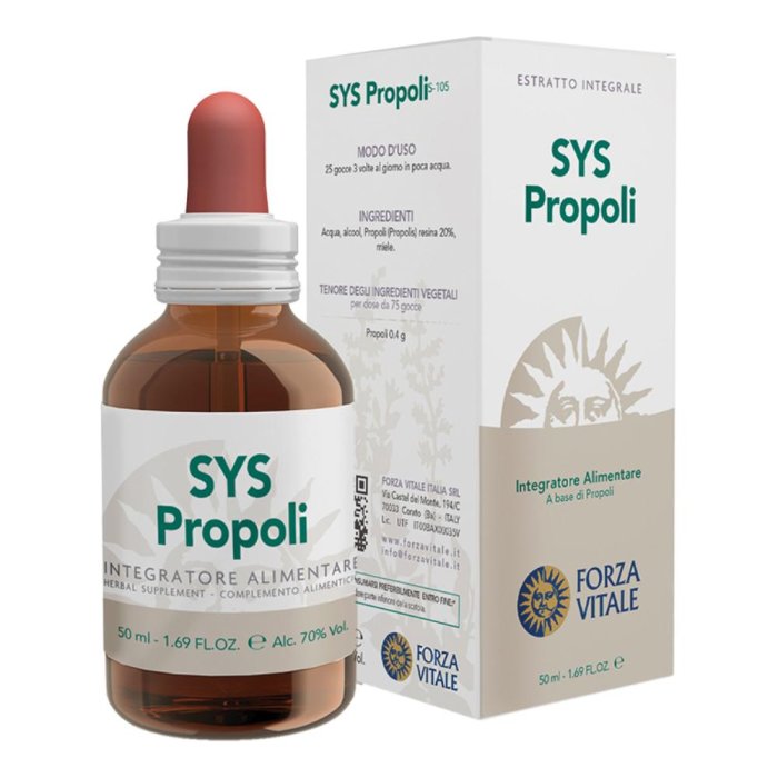 Sys Propoli Gocce 50 millilitri Integratore Naturale per le Difese Immunitarie