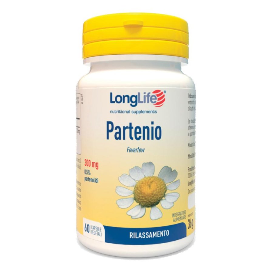 LongLife Partenio Integratore 50 Capsule | Estratto di Tanaceto per Benessere della Testa, Cefalea ed Emicrania