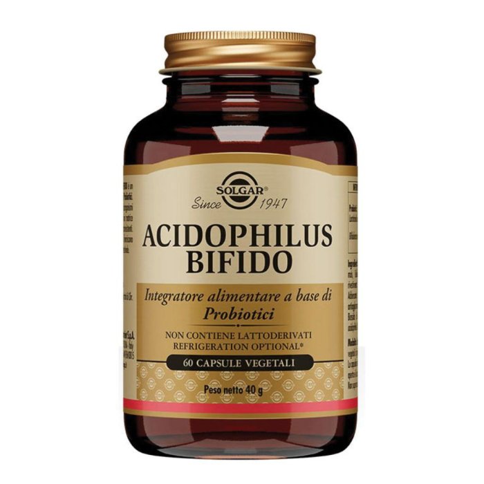 Solgar Acidophilus Bifido Integratore Alimentare 60 Capsule Vegetali