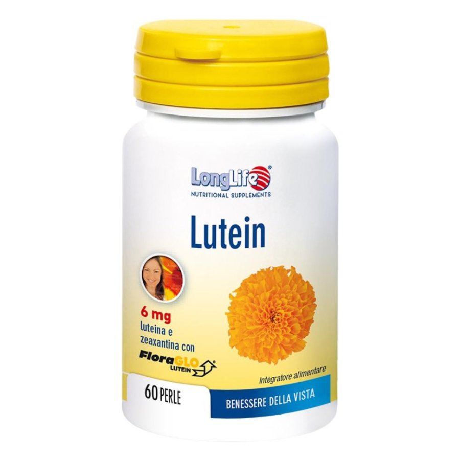 LongLife Lutein Integratore di Luteina 6 milligrammi 60 Perle per la Salute degli Occhi e della Vista LongLife Lutein Integratore di Luteina 6 milligrammi 60 Perle per la Salute degli Occhi e della Vista