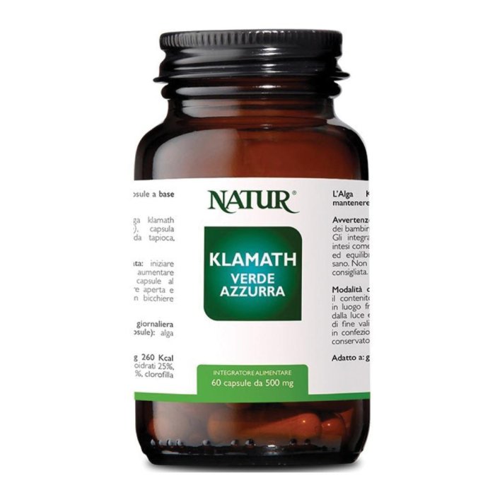 Alga Klamath 60 Capsule – Integratore Alimentare Naturale Ricco di Nutrienti, Vitamine e Antiossidanti