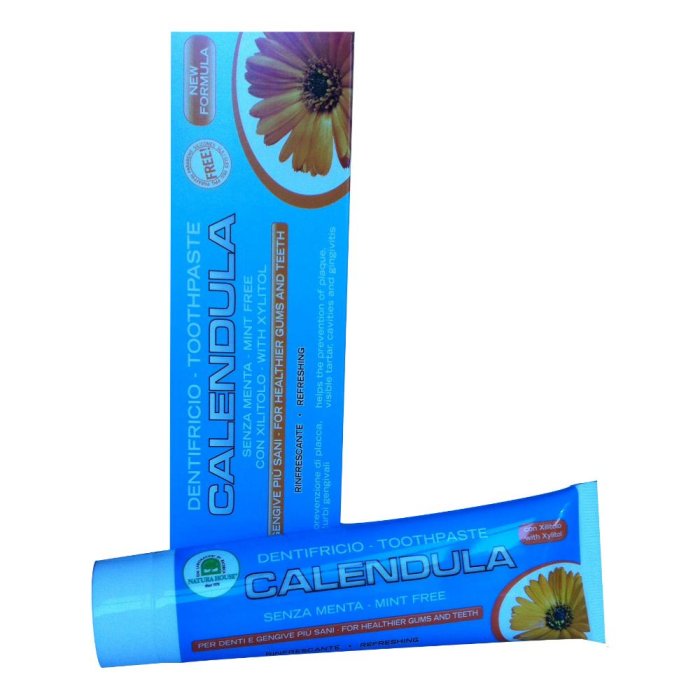 Dentifricio alla calendula 100 ml - dentifricio naturale lenitivo per gengive sensibili