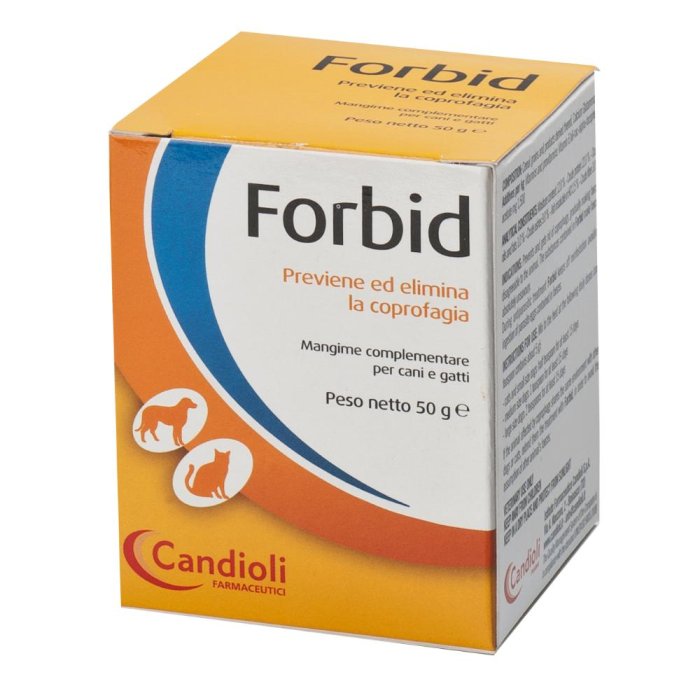 Candioli  Animali Domestici Forbid Cani e Gatti Coprofagia Polvere 50 g