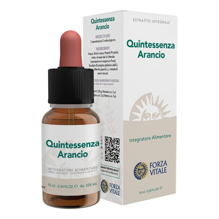 Quintessenza Arancio 10 ml – Essenza naturale di arancio per ritrovare forza, energia e benessere