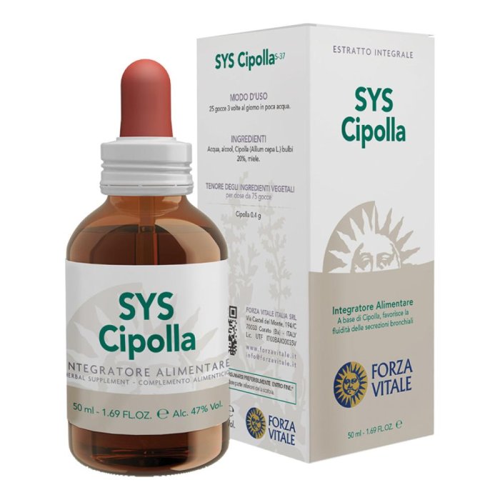 Sys Cipolla gocce 50 ml - integratore erboristico a base di cipolla