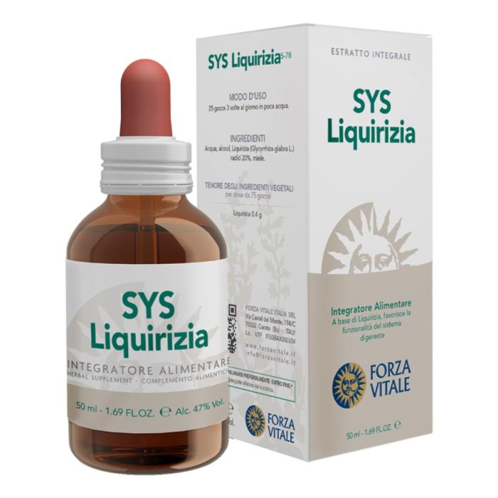 Sys Liquirizia Gocce 50 Millilitri Integratore Naturale a Base di Estratto di Liquirizia