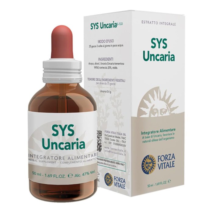 Uncaria Gocce Sys 50 ml Integratore Alimentare per le Difese Immunitarie