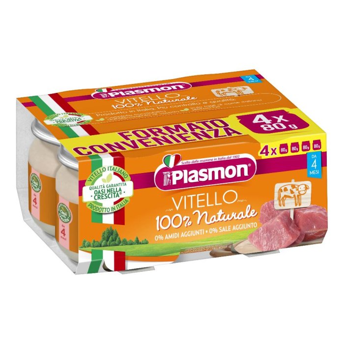 Plasmon Omogeneizzato Vitello 4 X 80 G