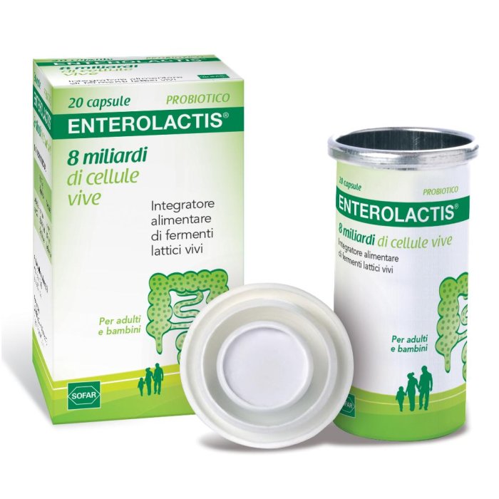 Enterolactis 8 Miliardi Fermenti Lattici 20 Capsule