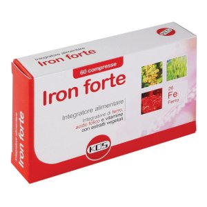 Kos Iron Forte Integratore Ferro Acido Folico e Vitamine 60 Compresse