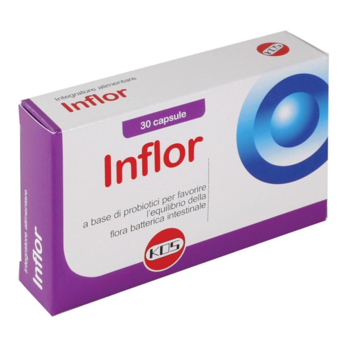Inflor Integrat 30 capsule - integratore probiotico con Lactobacillus per flora intestinale