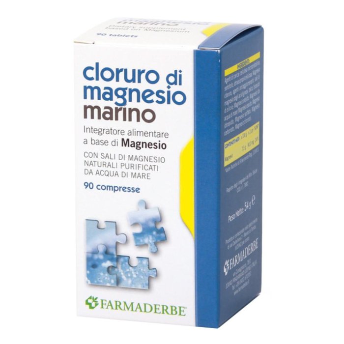Farmaderbe Cloruro Magnesio Marino Integratore Alimentare 90 Compresse