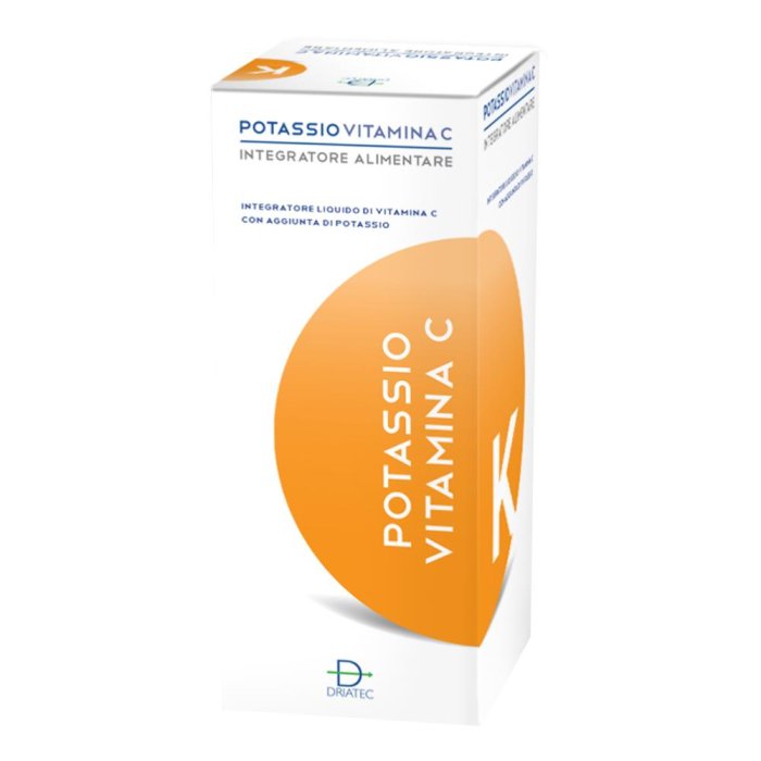 Potassio Vitamina C sciroppo 200 ml - integratore liquido di potassio e vitamina C