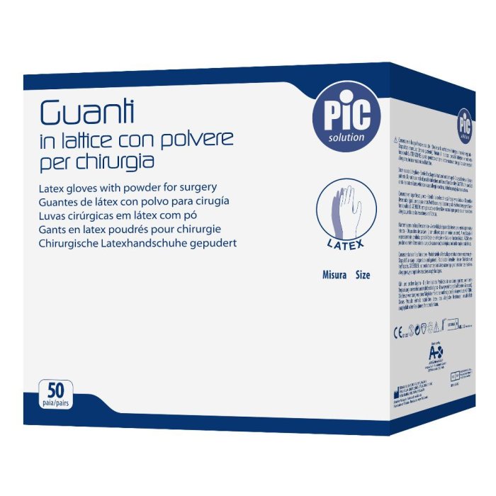 GUANTI PIC CHIRURGICI IN LATTICE C/POL 7 1 PAIO