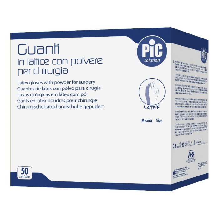 Guanti Pic chirurgici con polvere 8,5 sterili