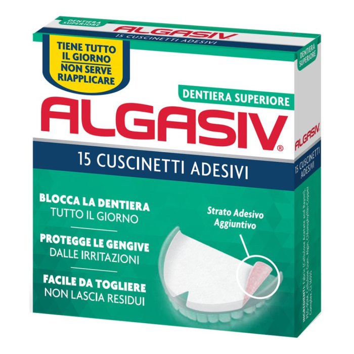 Combe Algasiv 15 Cuscinetti  Protesi Dentali  Adesivi Protesi Superiore